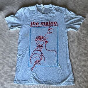 The Maine Band The Modern Nostalgia Tour White/Light Grey T-Shirt Size Small